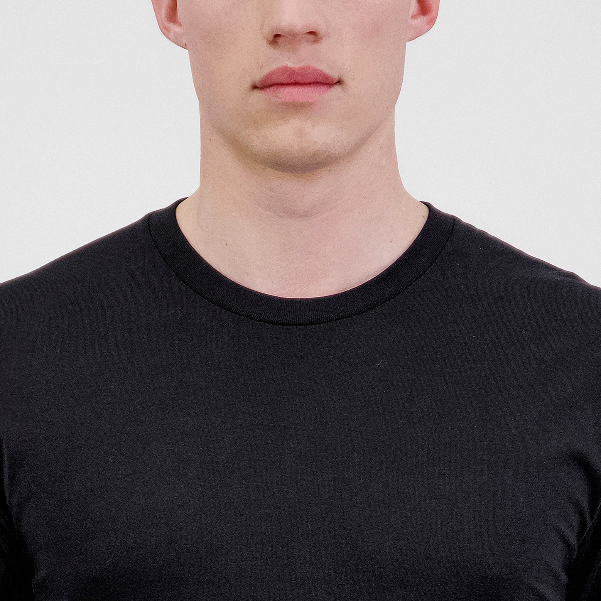 Black Mens Basis Short Sleeve Tee
