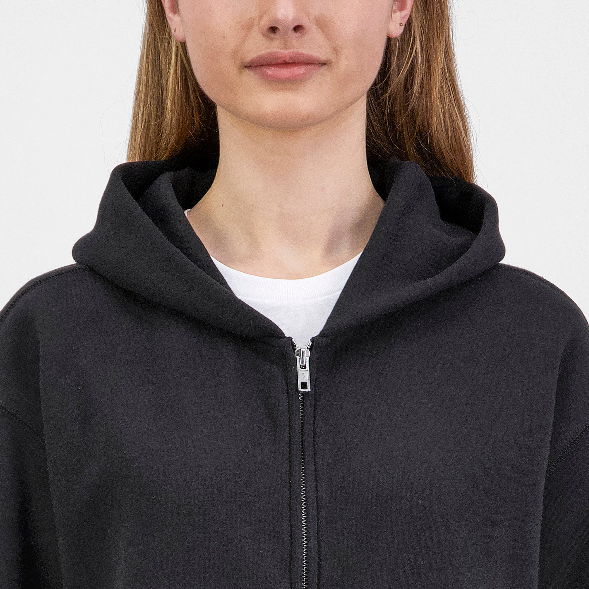 Black Womens Everyday Zip Hoodie
