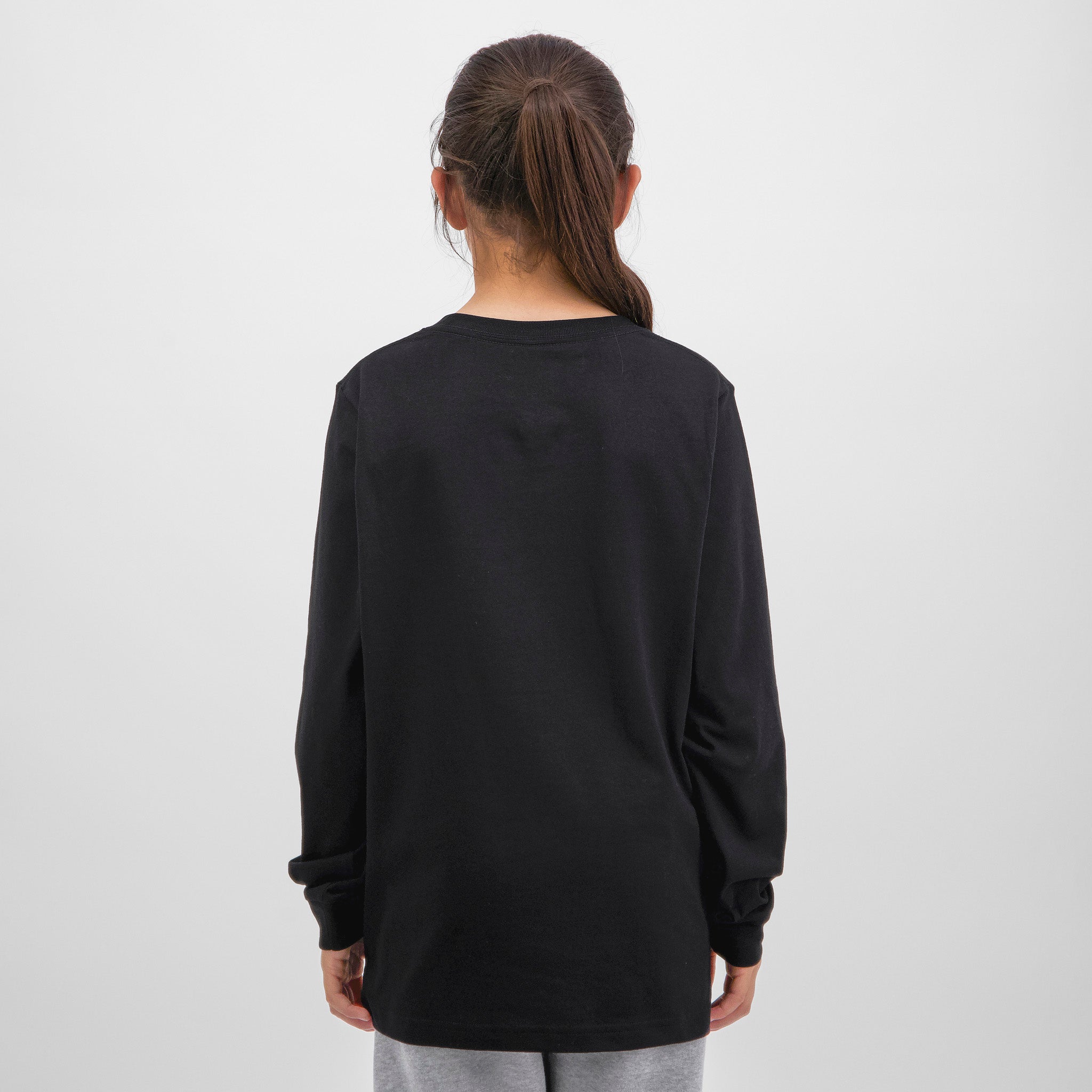 Black Youth Basis Long Sleeve Tee