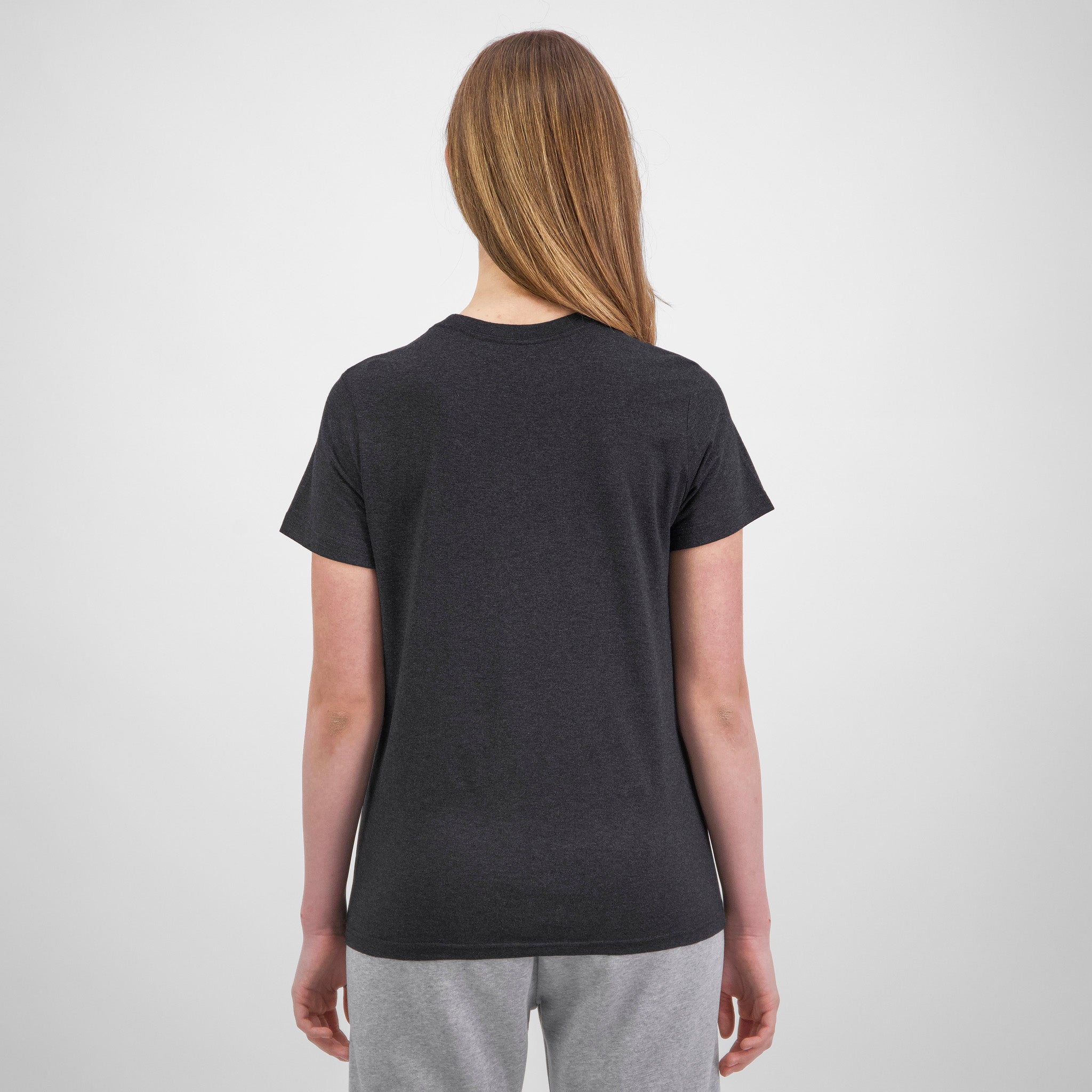 Charcoal Marle Womens Basis Short Sleeve Tee
