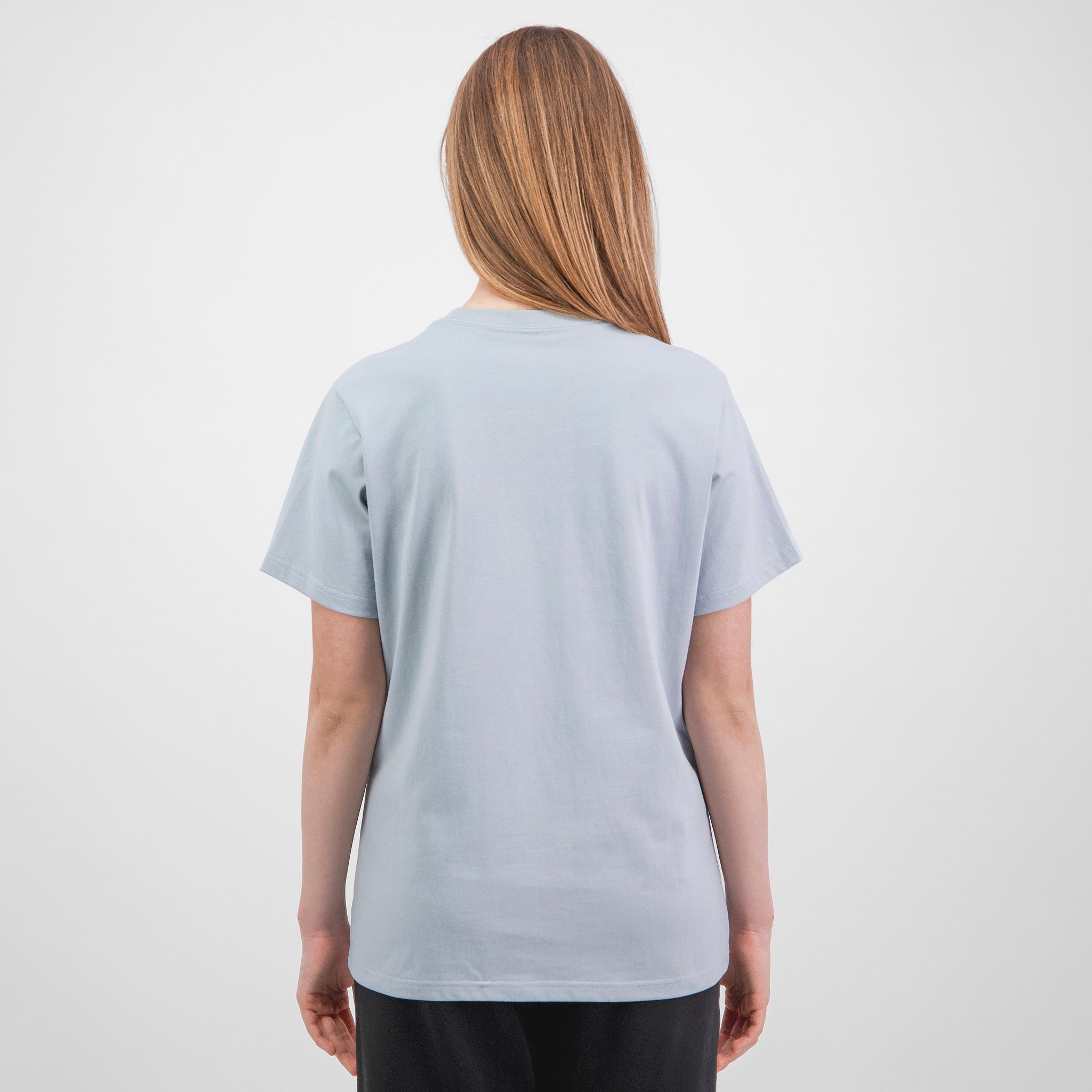 Dusty-Blue Womens Everyday Short Sleeve Tee