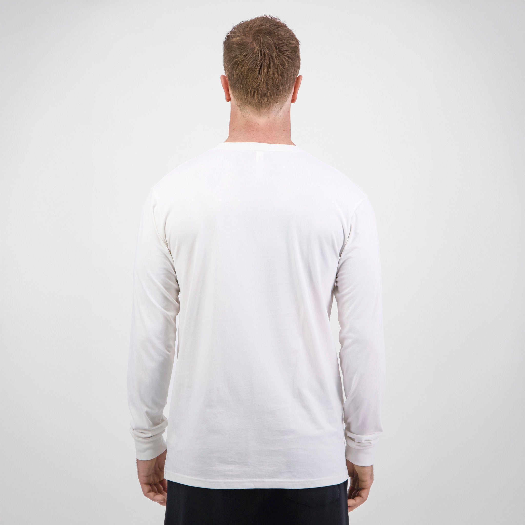 Ecru Mens Basis Long Sleeve Tee