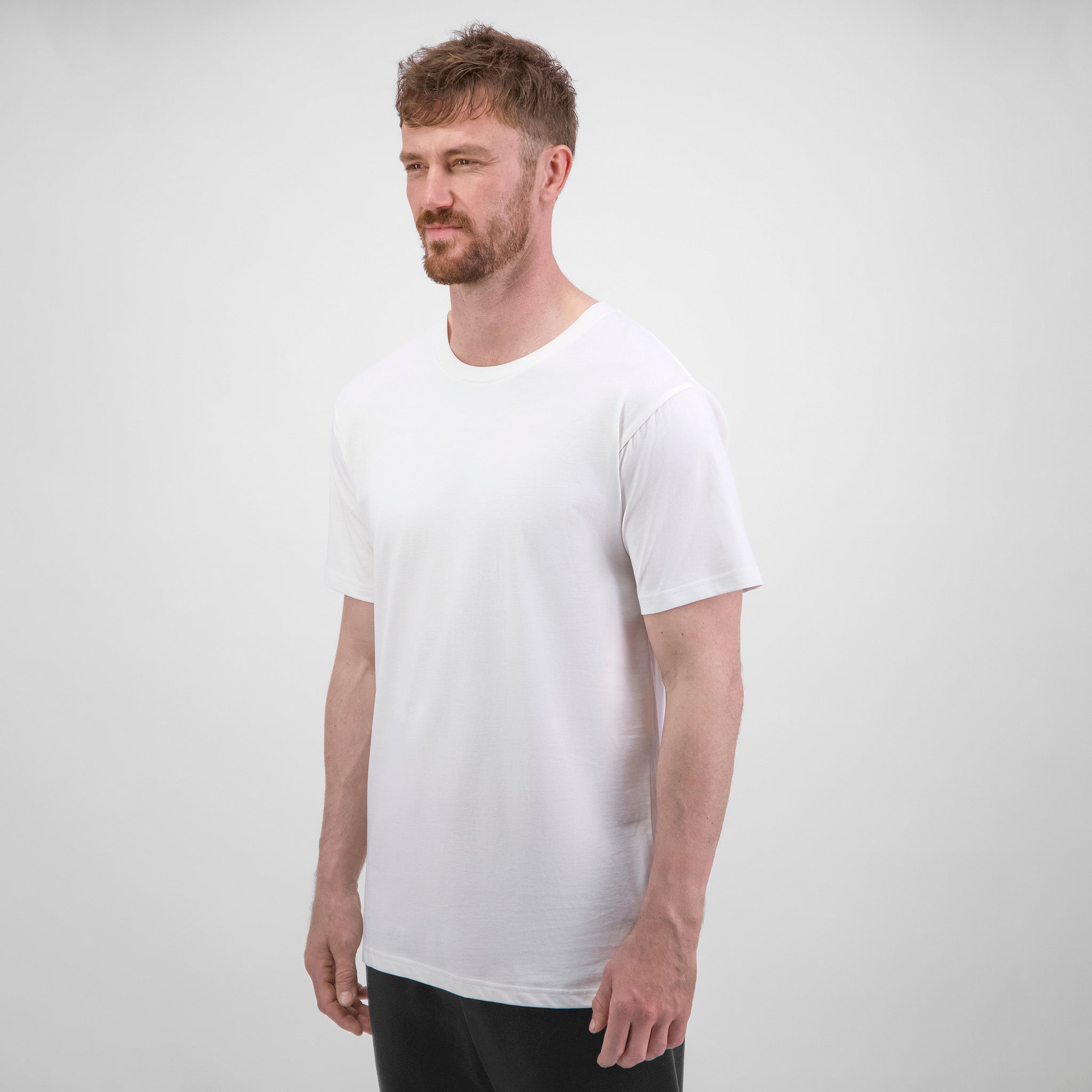 Ecru Mens Basis Short Sleeve Tee
