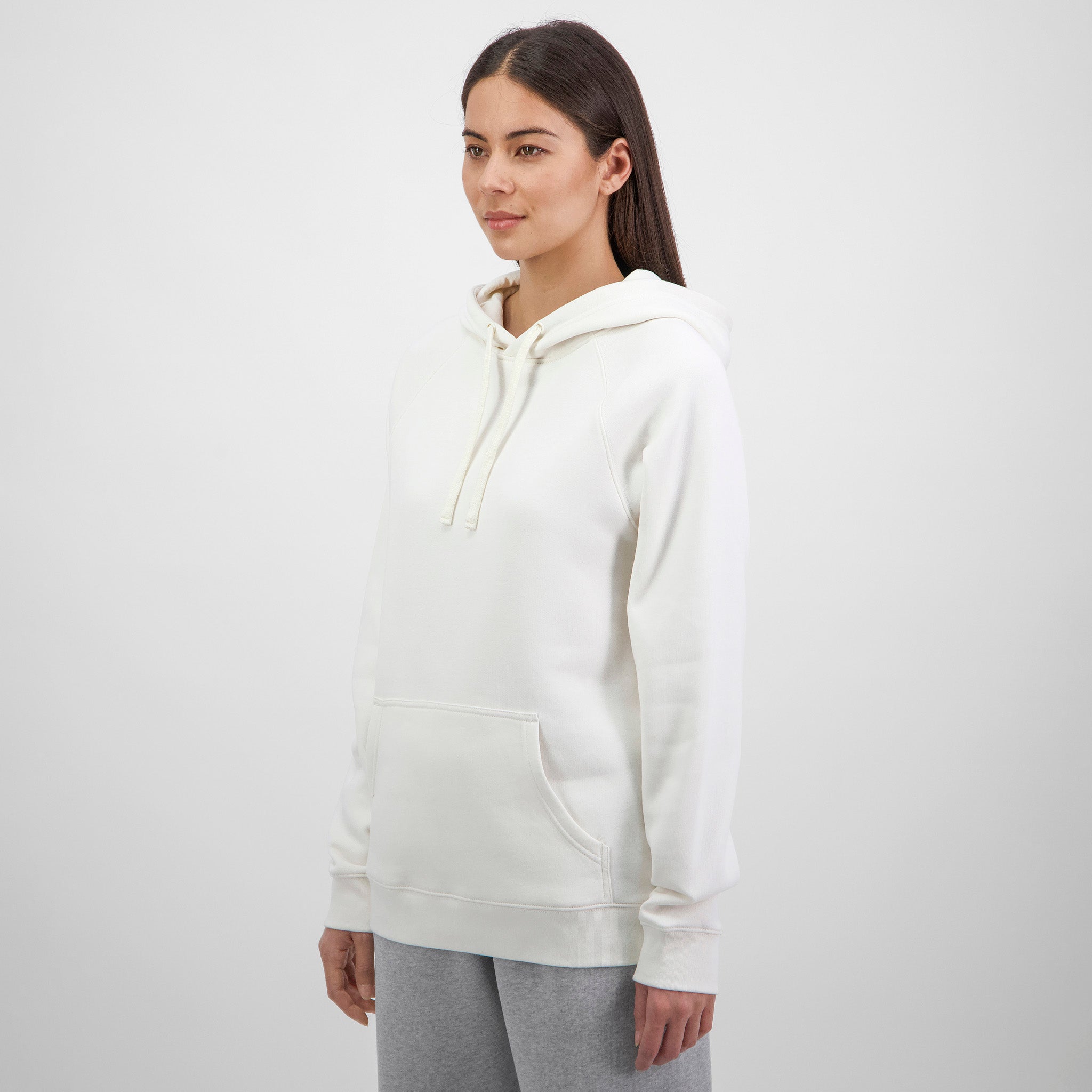 Ecru Womens Basis Hoodie