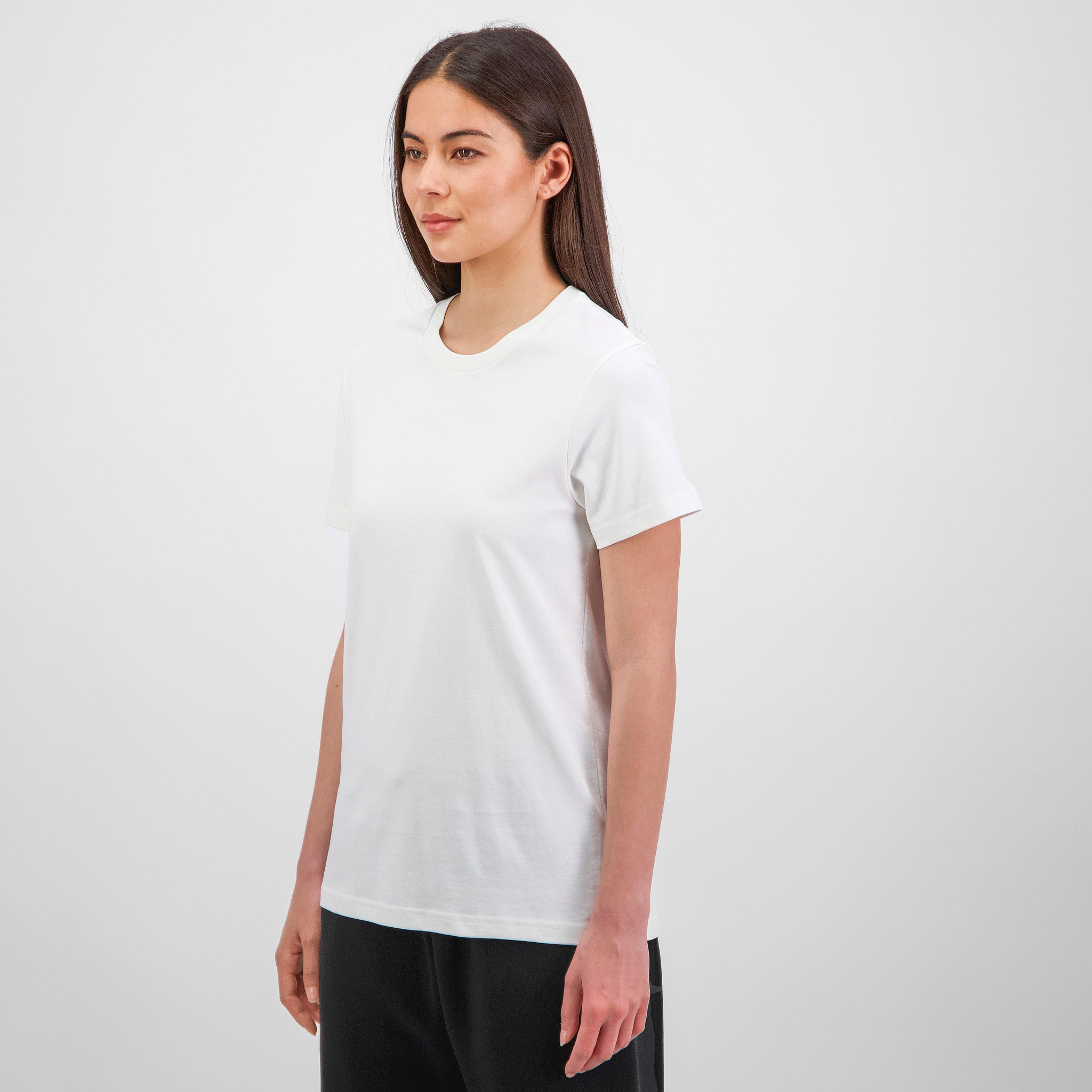 Ecru Womens Basis Short Sleeve Tee