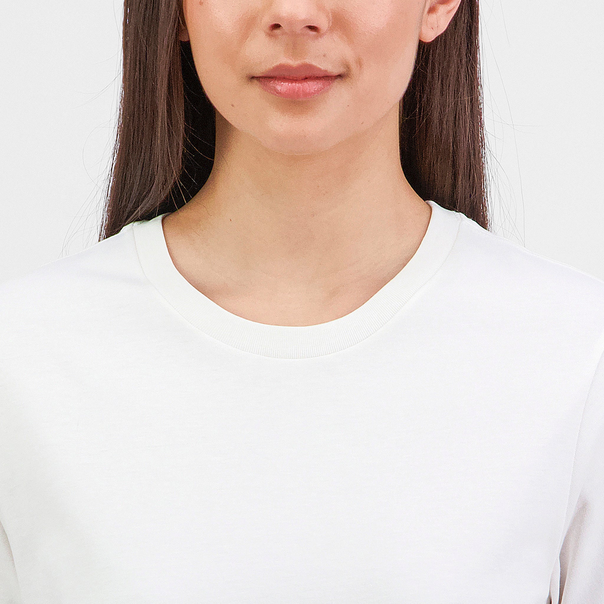 Ecru Womens Basis Short Sleeve Tee