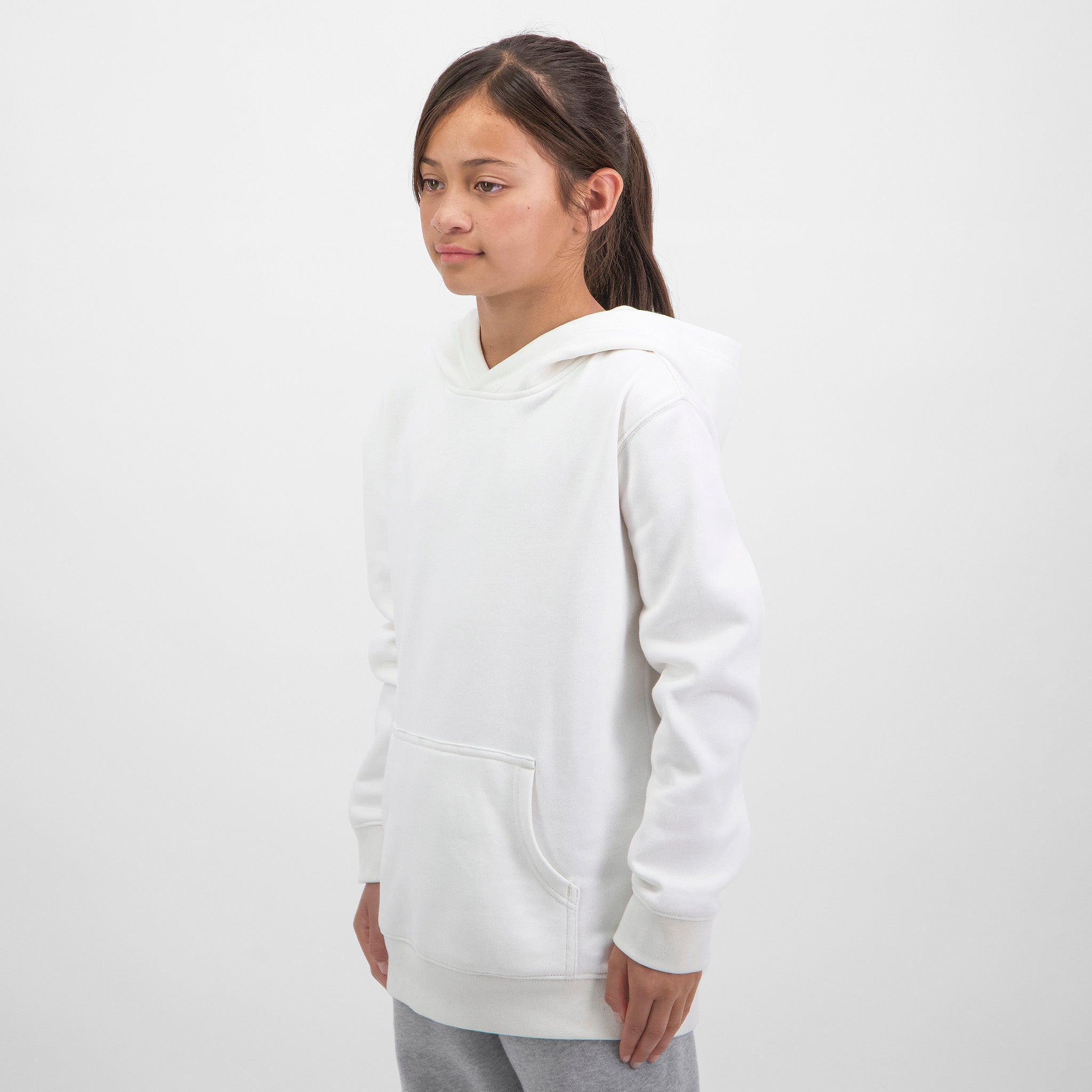 Ecru Youth Basis Hoodie