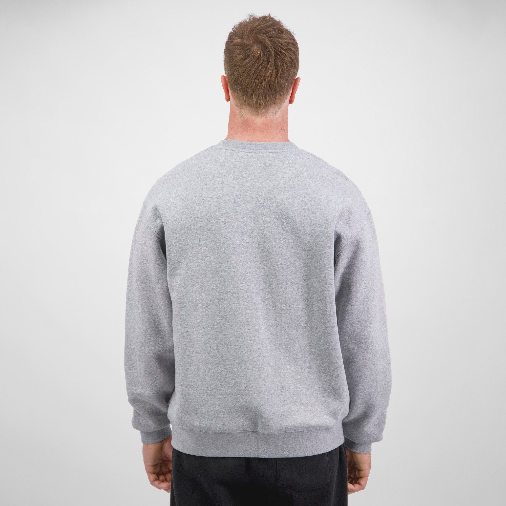 Grey Marle Mens Everyday Crew Sweatshirt