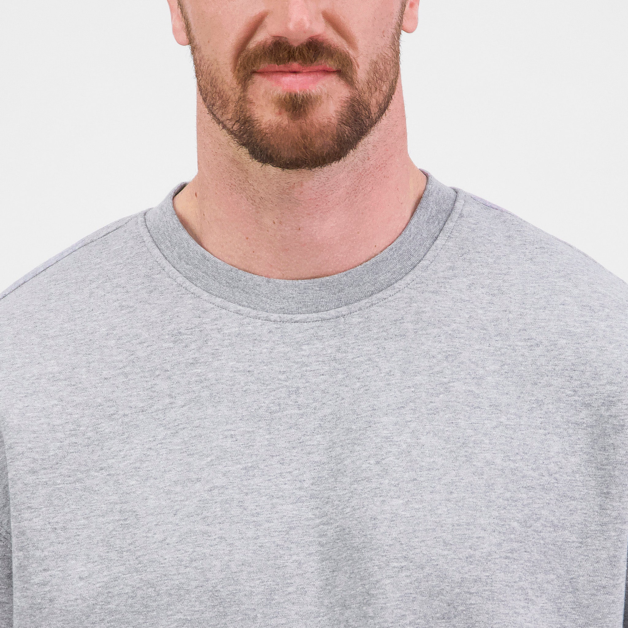 Grey Marle Mens Everyday Crew Sweatshirt