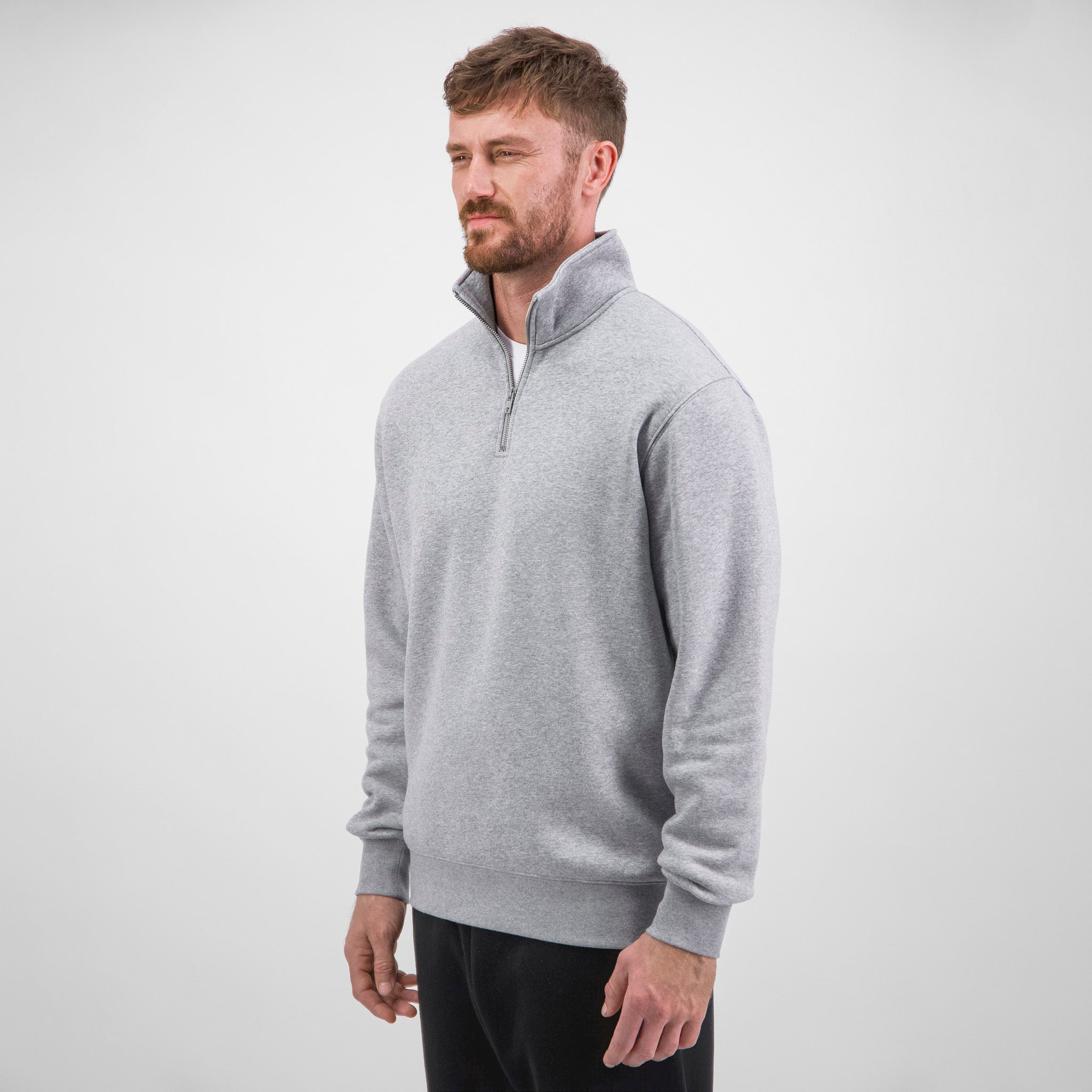 Grey Marle Mens Everyday 1/4 Zip