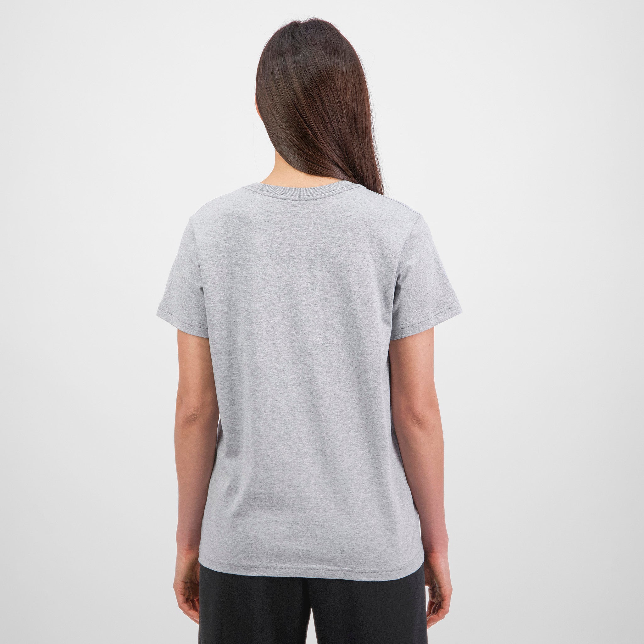 Grey Marle Womens Basis Short Sleeve Tee