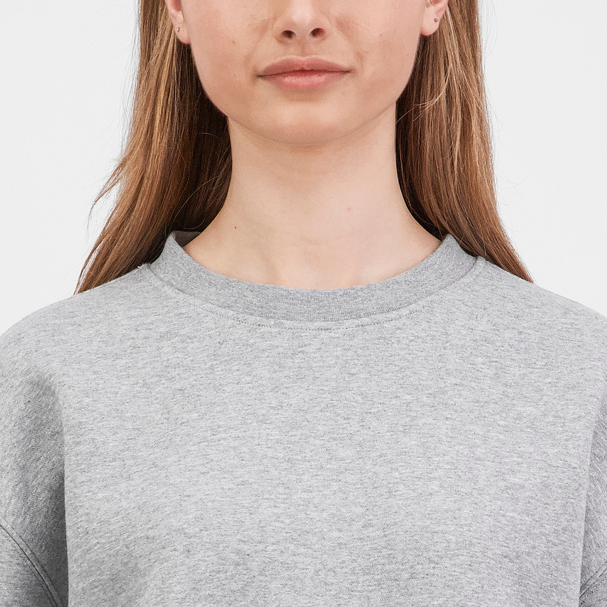 Grey Marle Womens Everyday Crew Sweatshirt