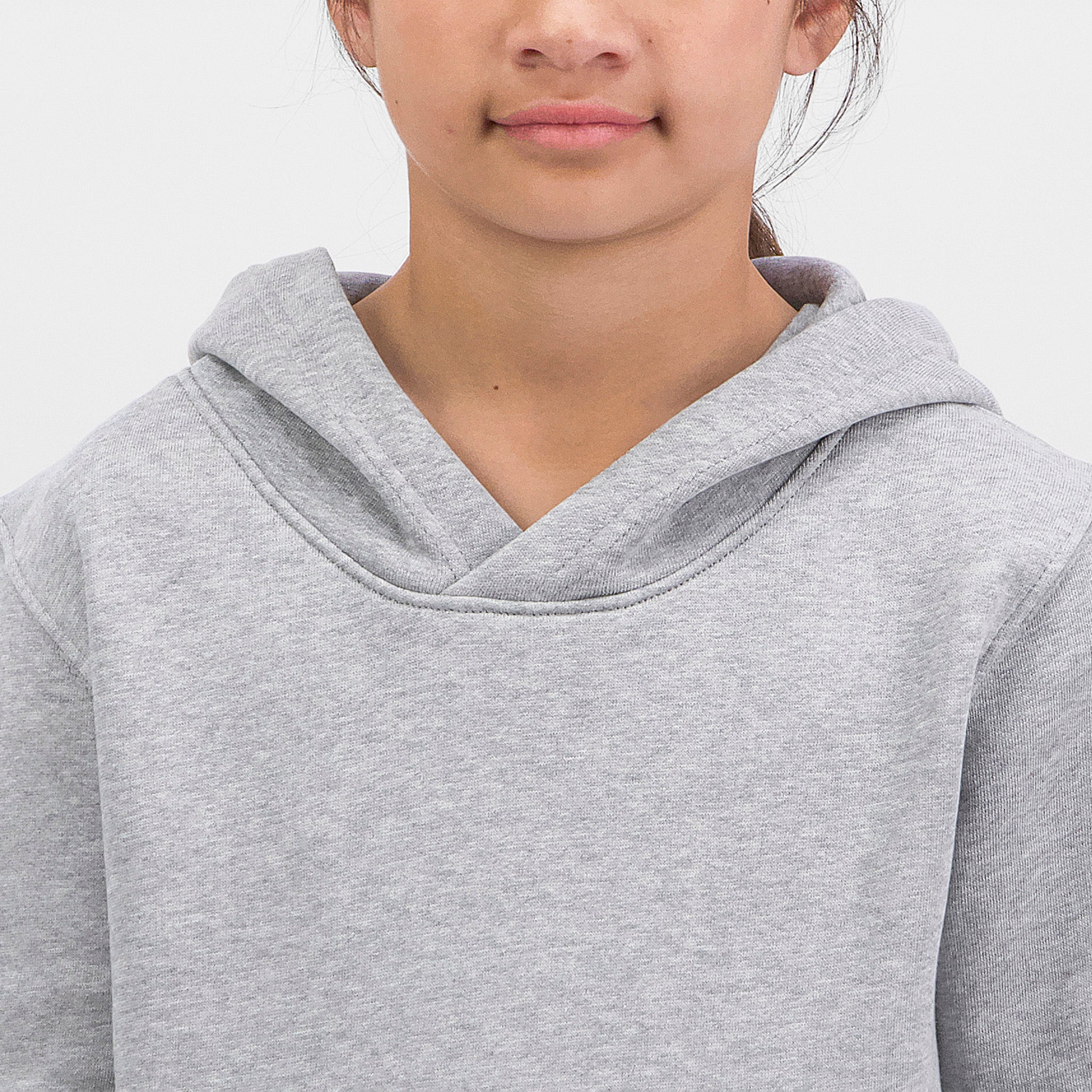 Grey Marle Kids Basis Hoodie
