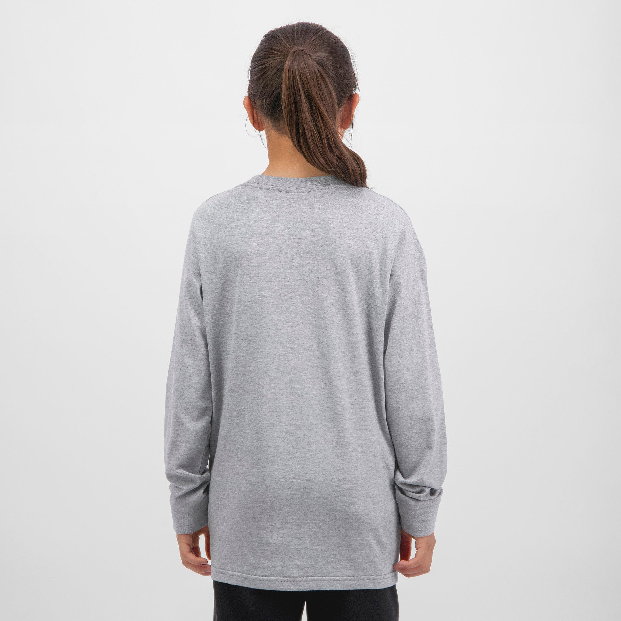 Grey Marle Kids Basis Long Sleeve Tee