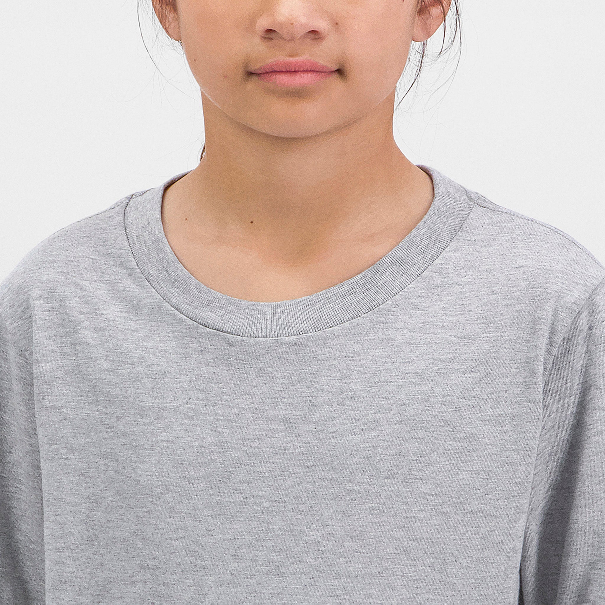Grey Marle Youth Basis Long Sleeve Tee