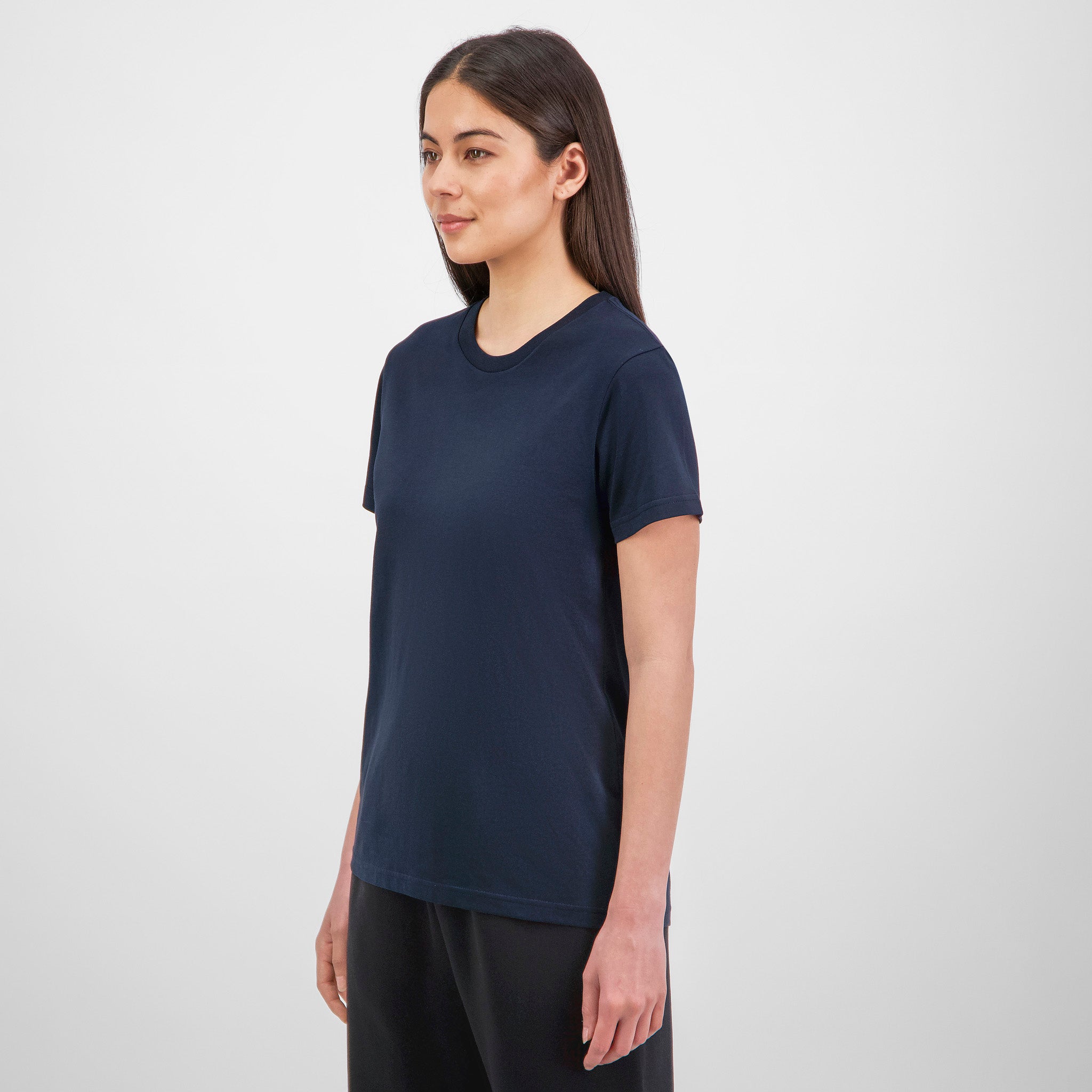 Navy Womens Basis Short Sleeve Tee