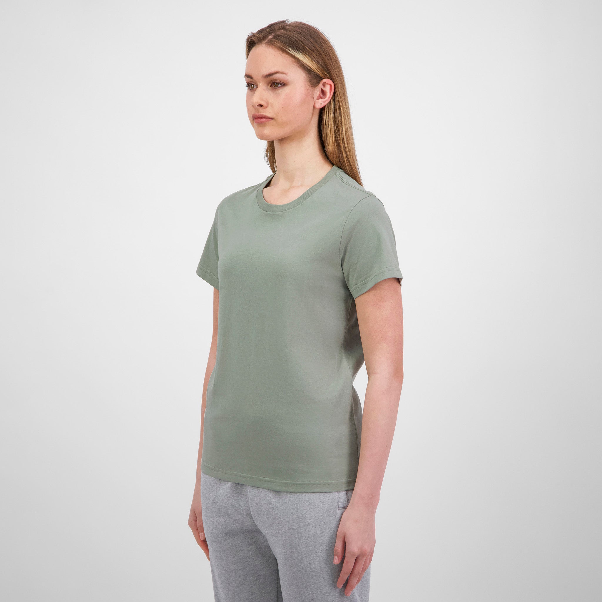 Pistachio Womens Basis Short Sleeve Tee