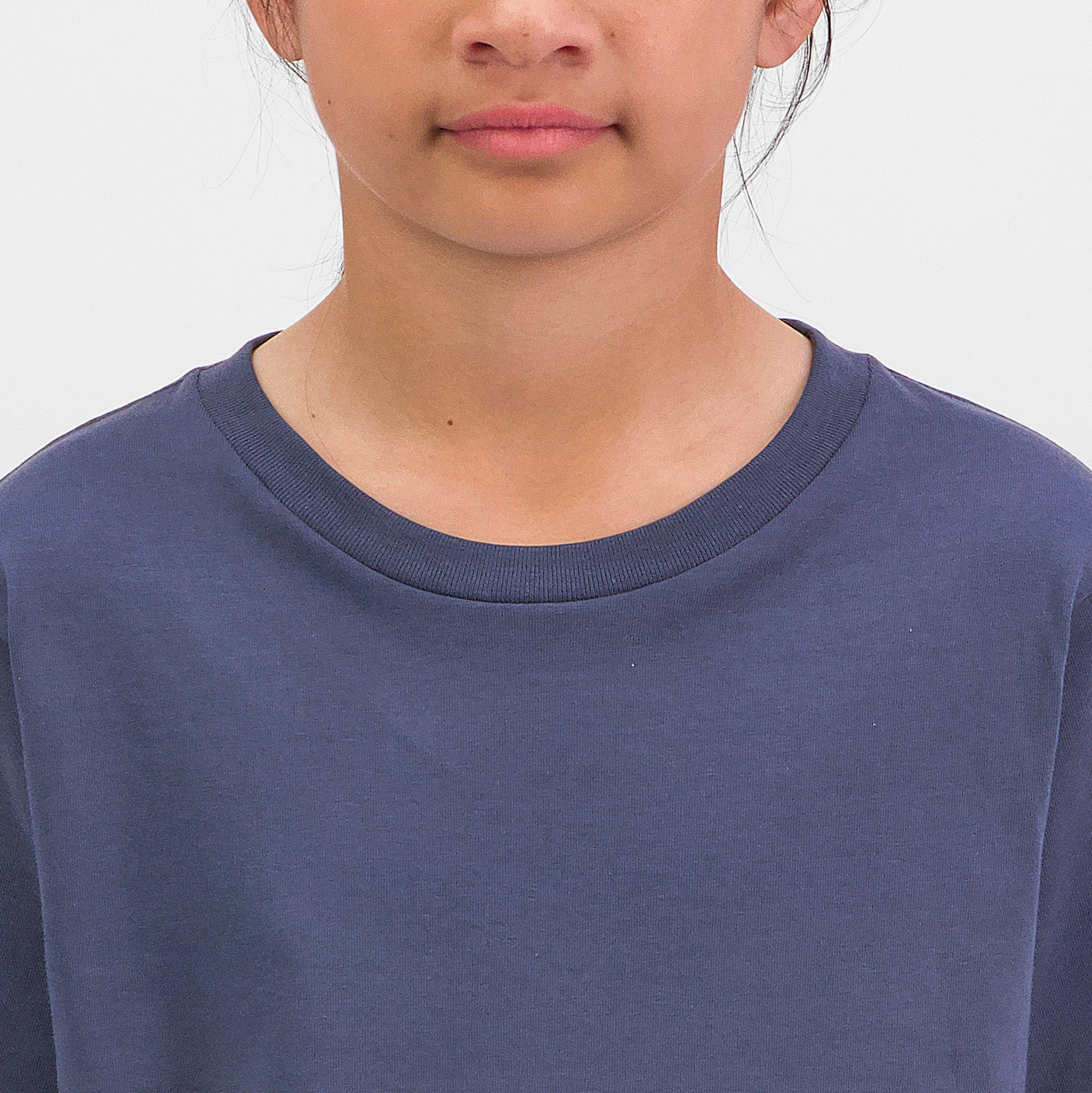 Steel Blue Kids Basis Short Sleeve Tee