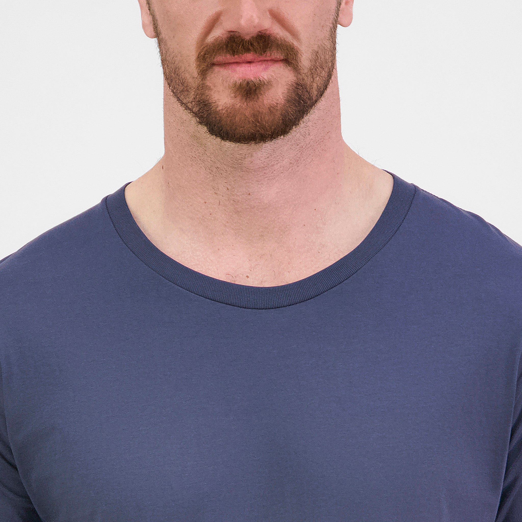Steel Blue Mens Basis Short Sleeve Tee