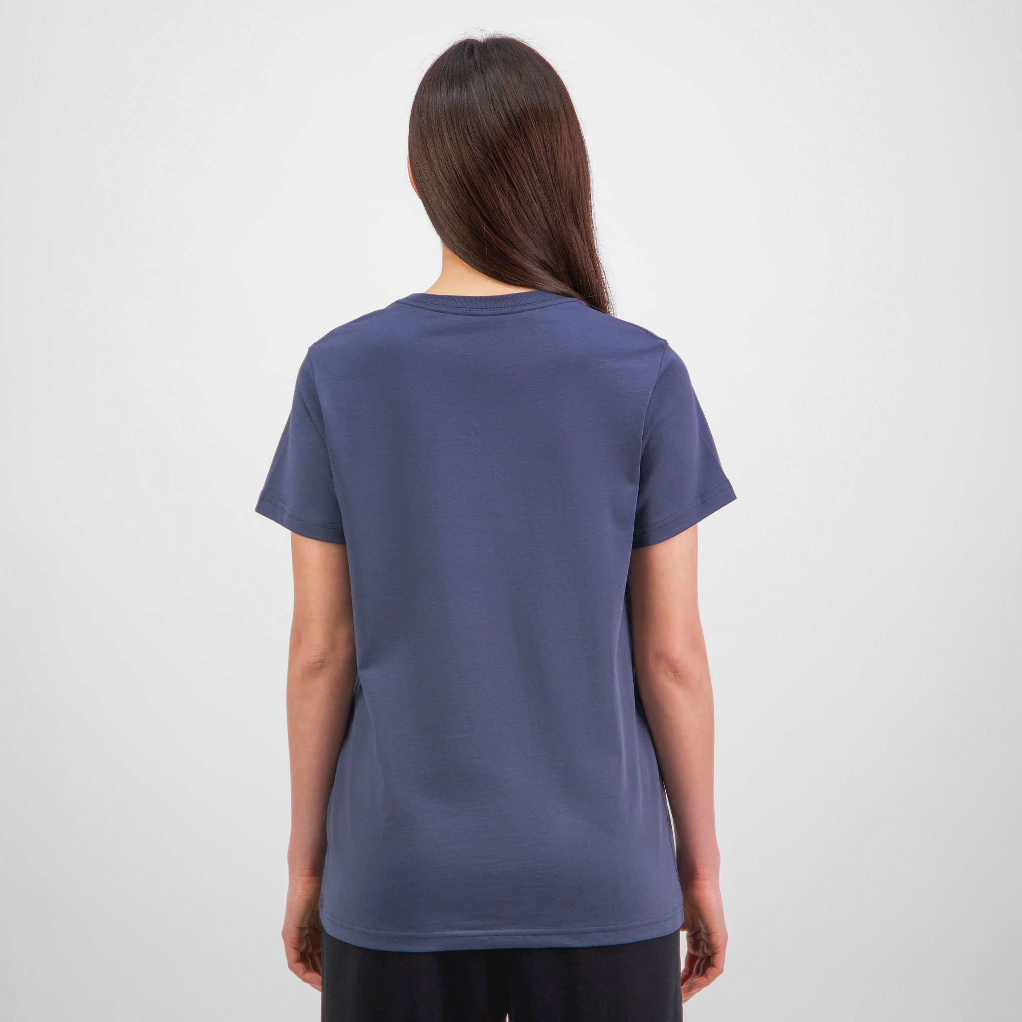 Steel Blue Womens Basis Short Sleeve Tee