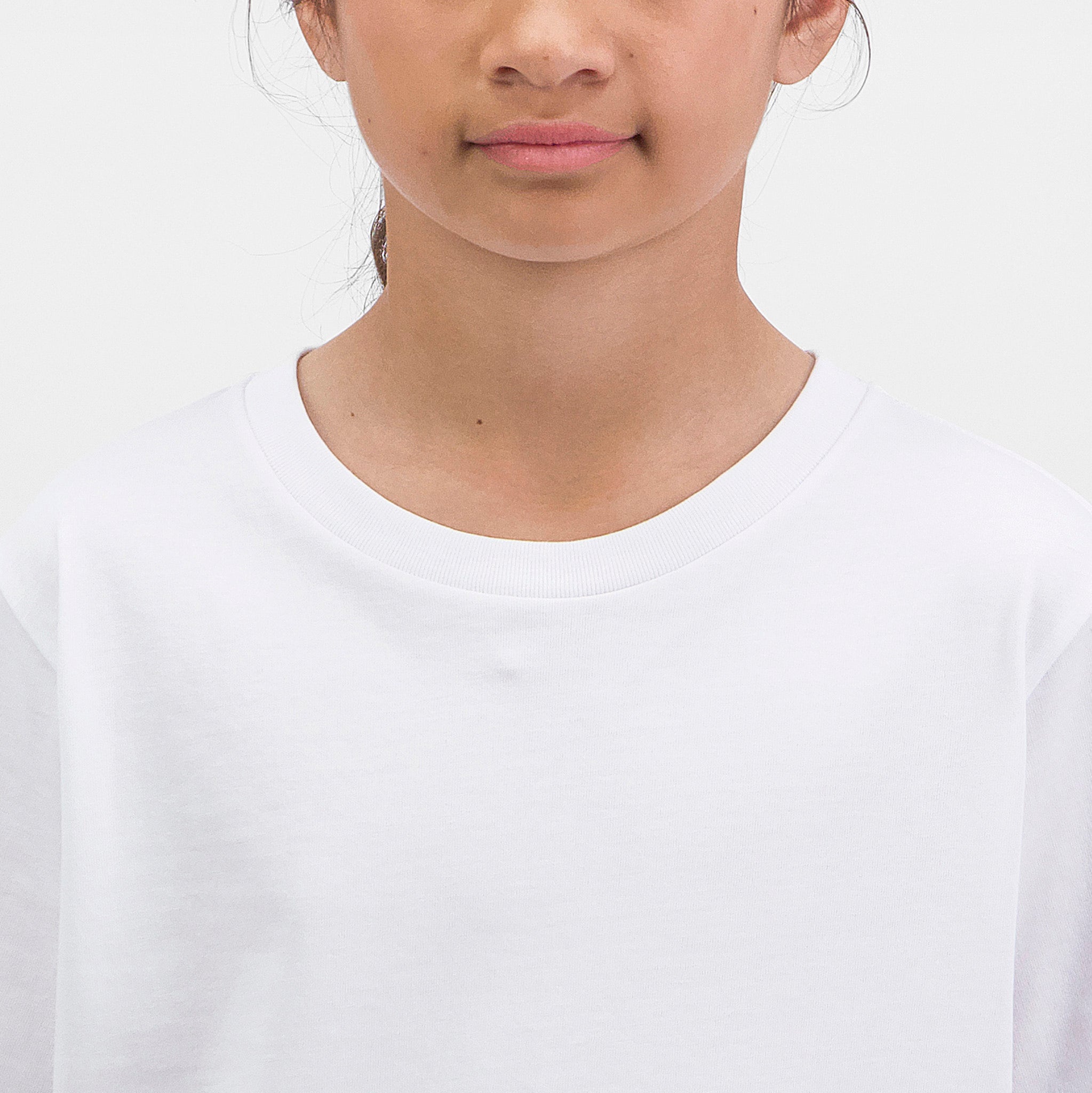 White Kids Basis Short Sleeve Tee