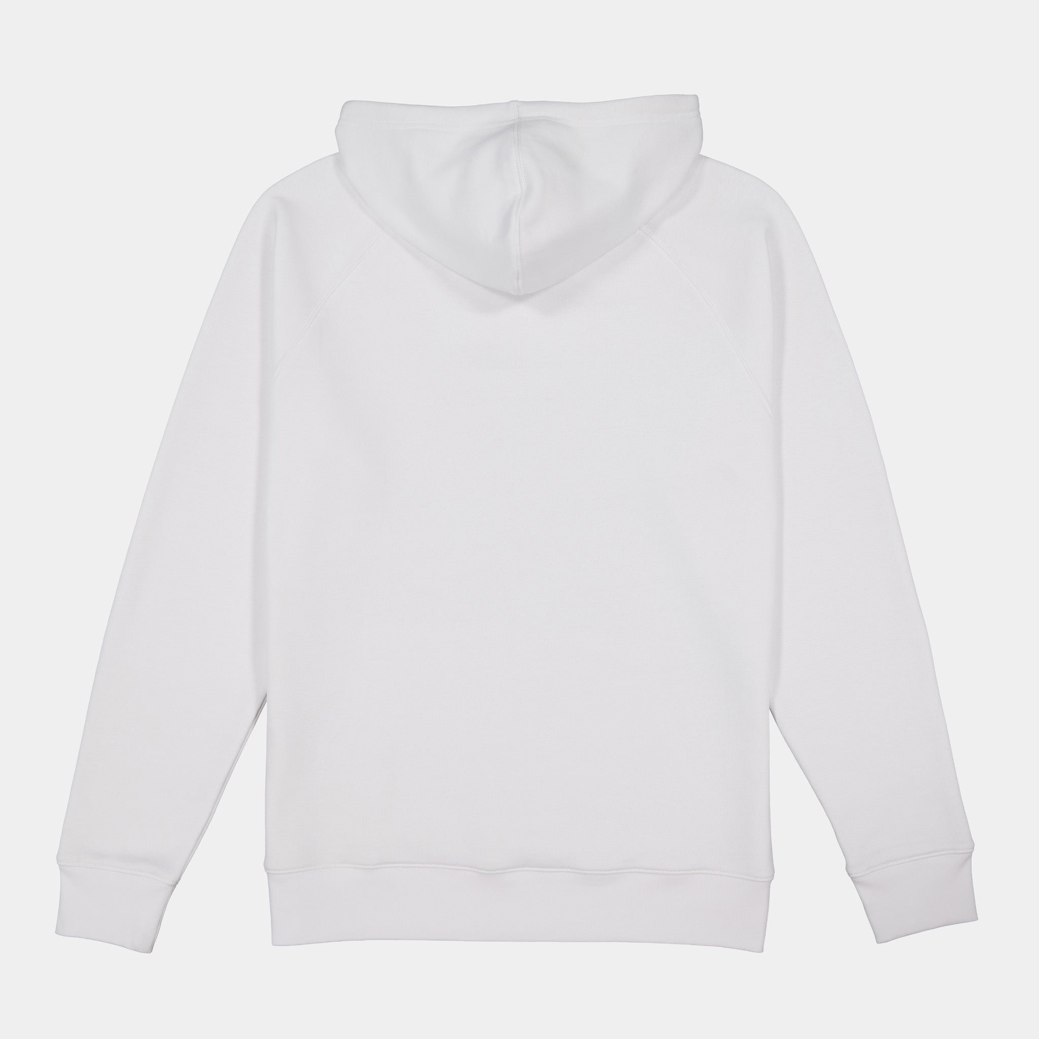 White Mens Basis Hoodie