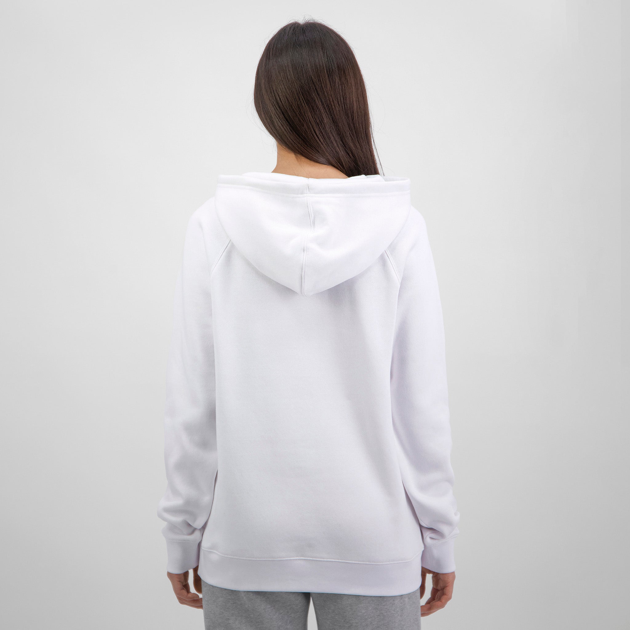 White Womens Basis Hoodie