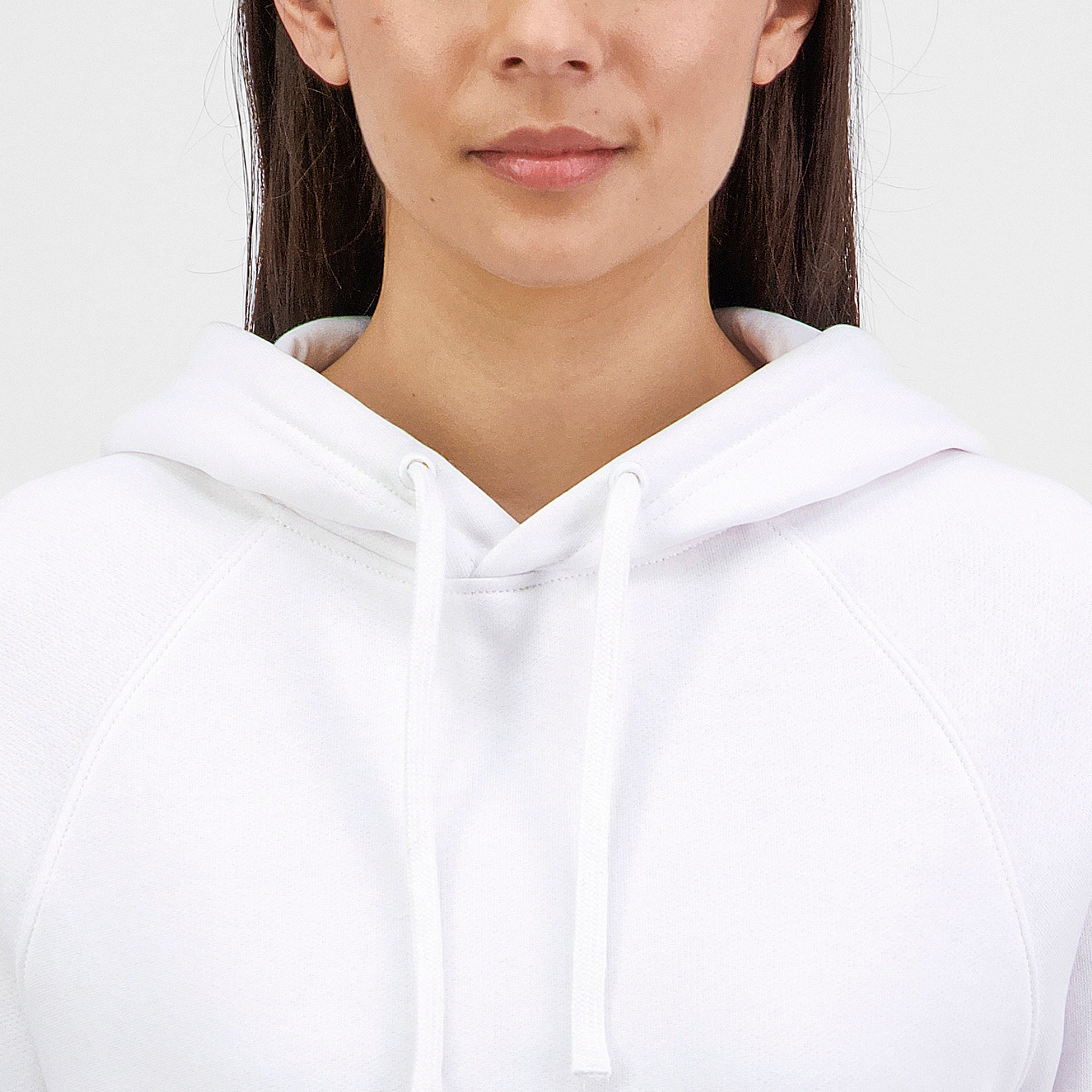White Womens Basis Hoodie