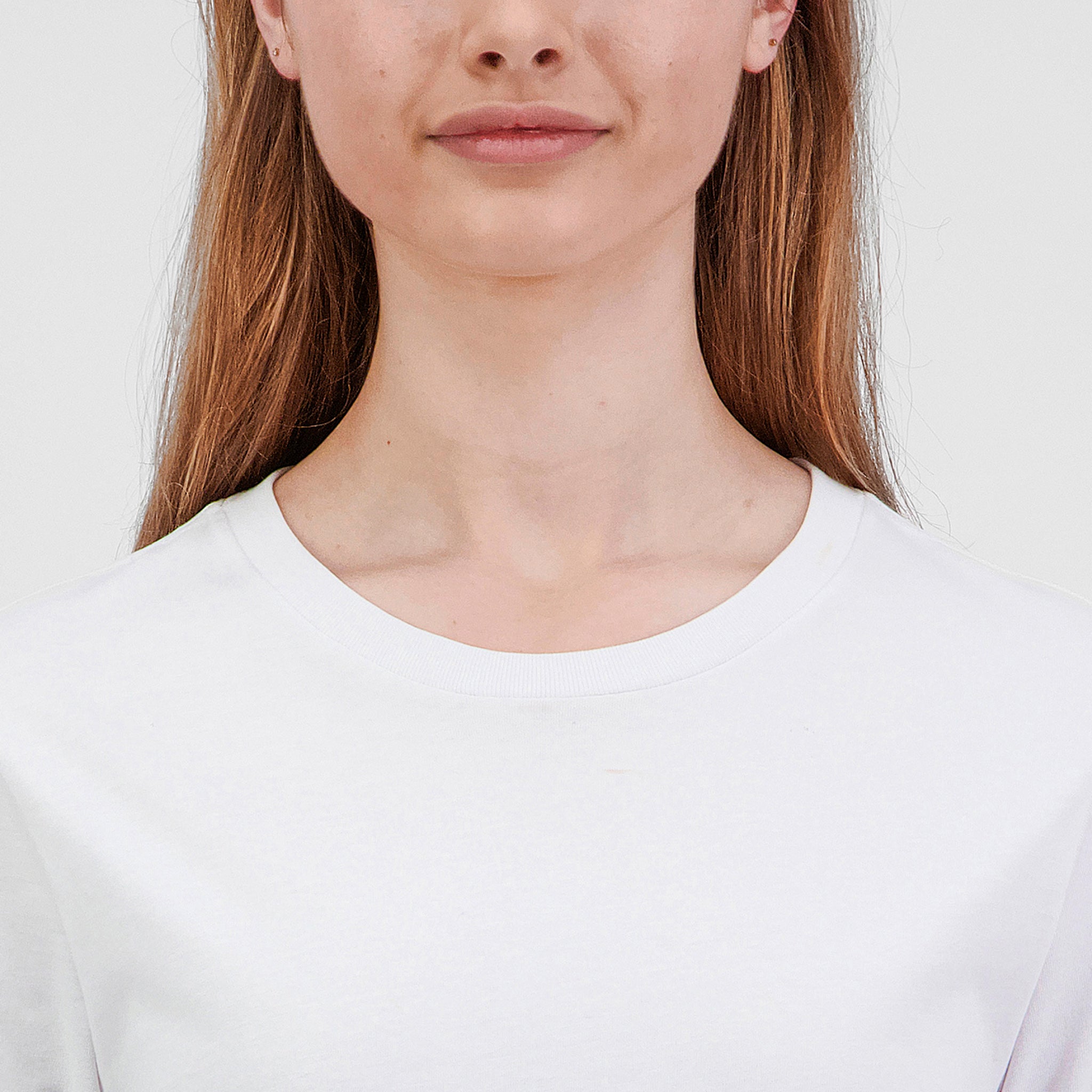 White Womens Basis Long Sleeve Tee