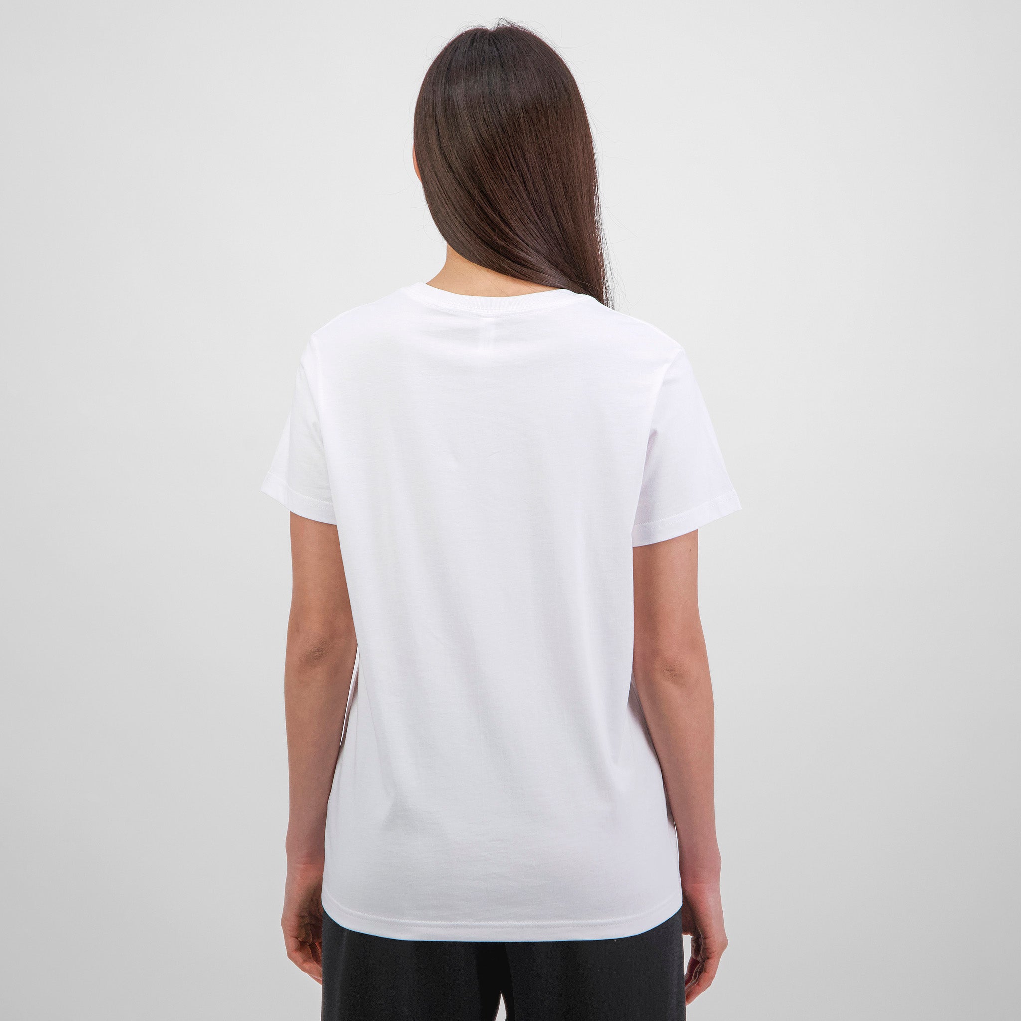 White Womens Basis Short Sleeve Tee