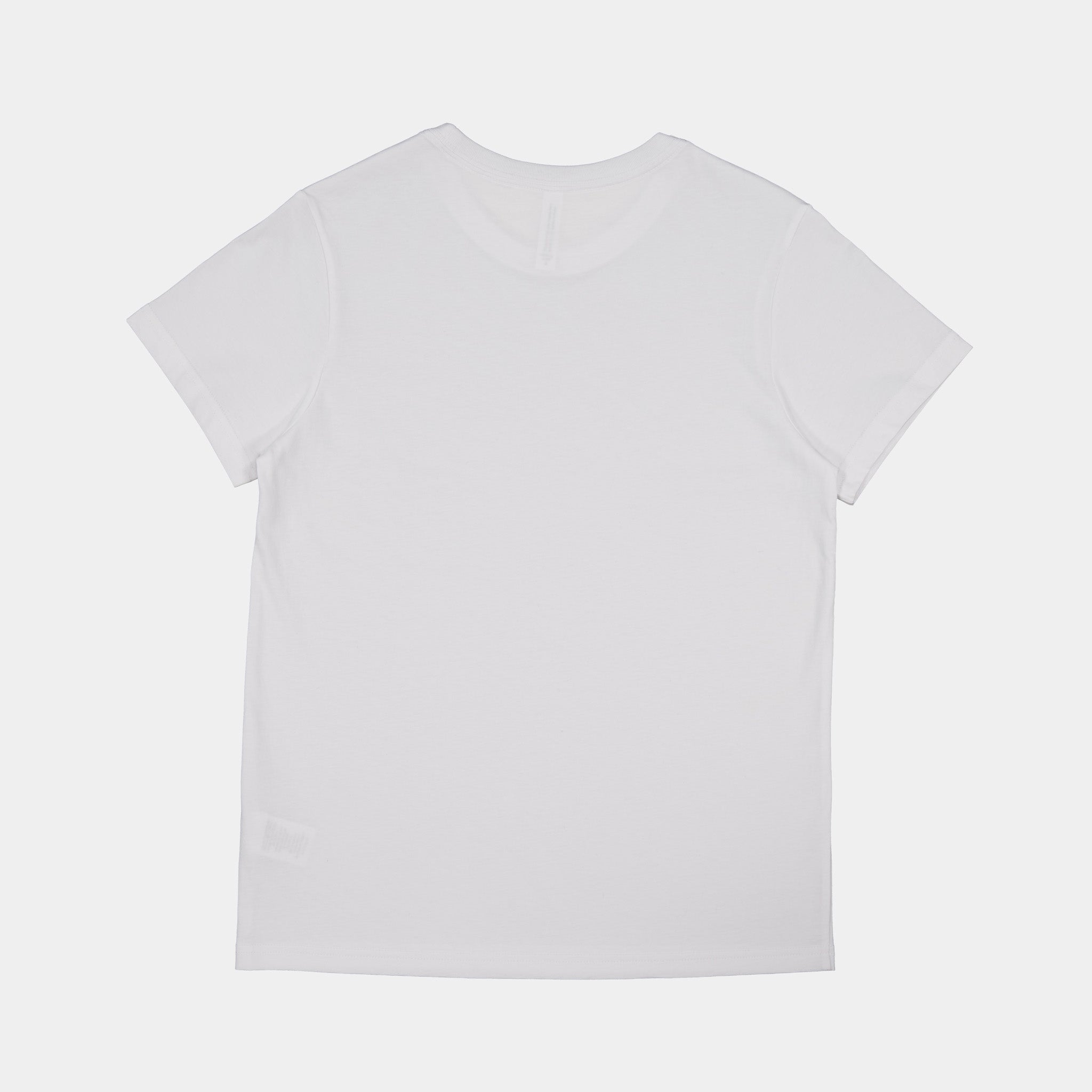 White Womens Basis Short Sleeve Tee
