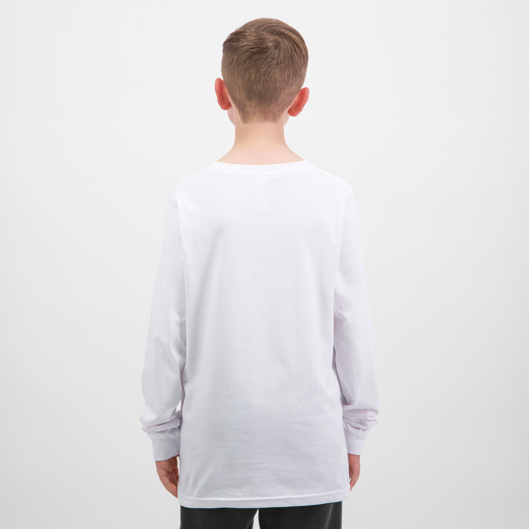 White Youth Basis Long Sleeve Tee