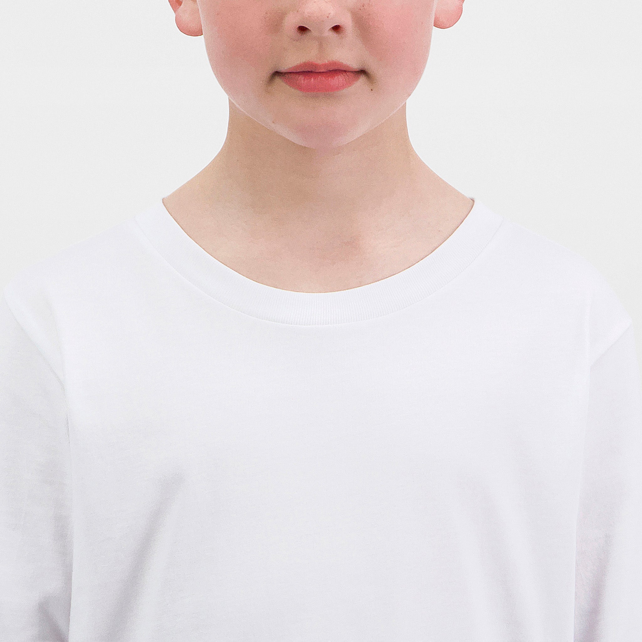 White Youth Basis Long Sleeve Tee