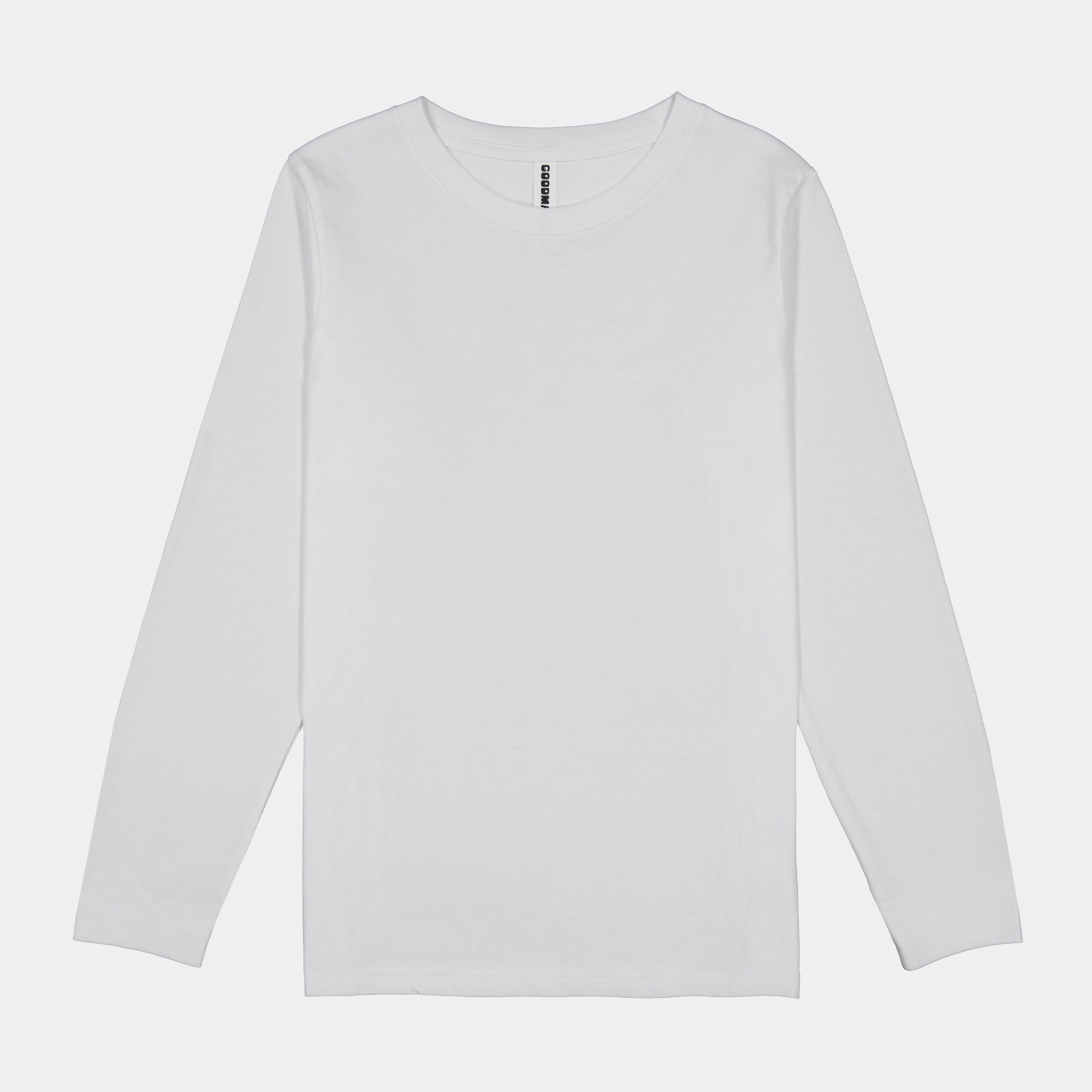 White Kids Basis Long Sleeve Tee