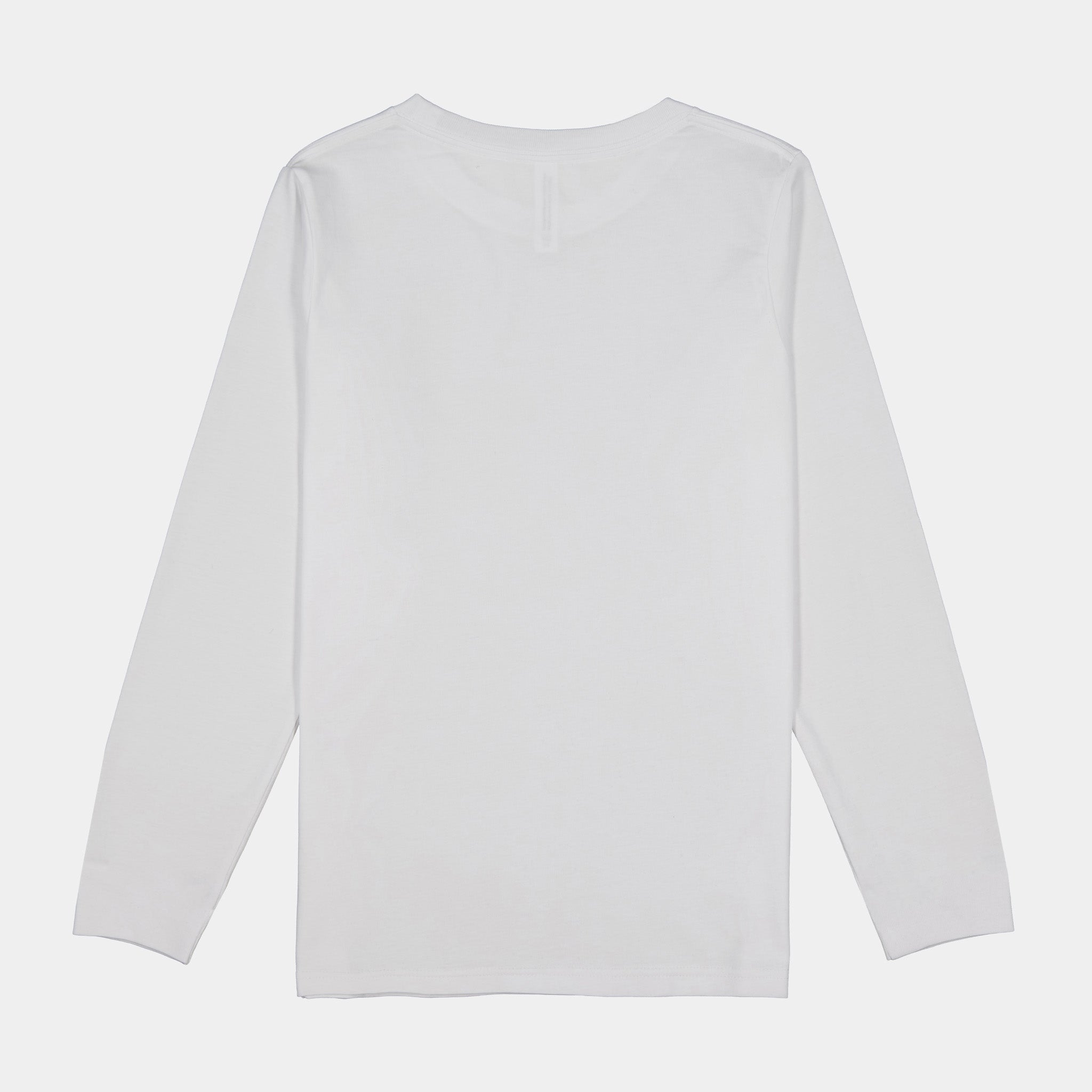 White Kids Basis Long Sleeve Tee