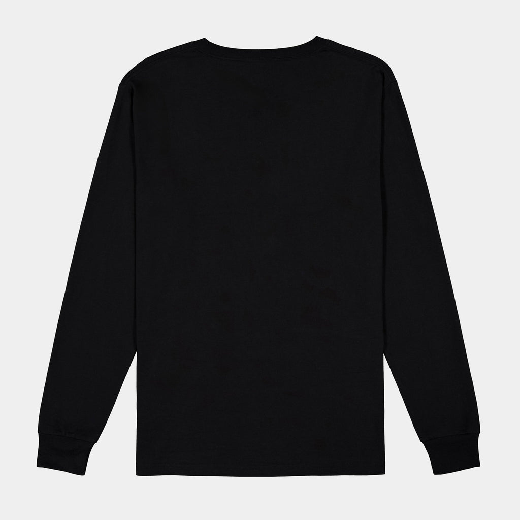 Black Mens Basis Long Sleeve Tee
