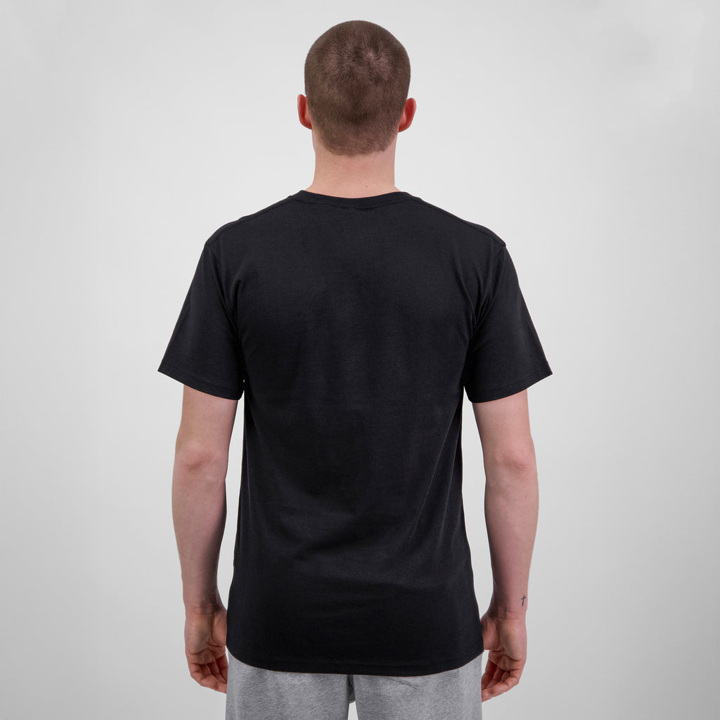 Black Mens Basis Short Sleeve Tee
