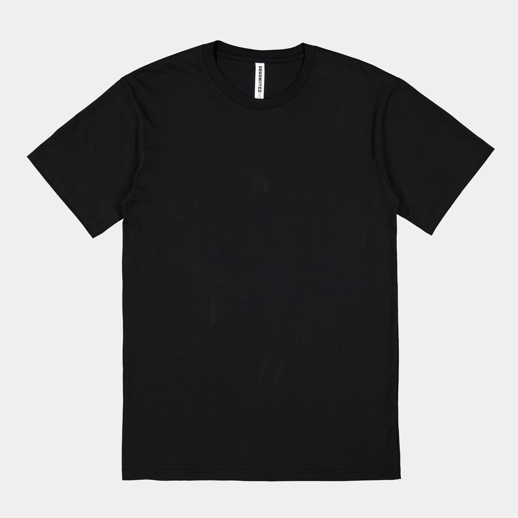 Black Mens Basis Short Sleeve Tee