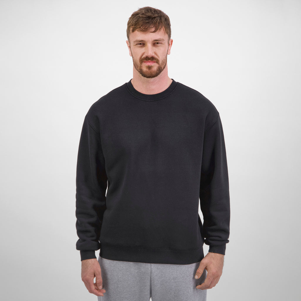 Black Mens Everyday Crew Sweatshirt