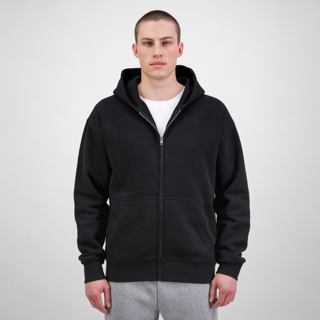 Black Mens Everyday Zip Hoodie