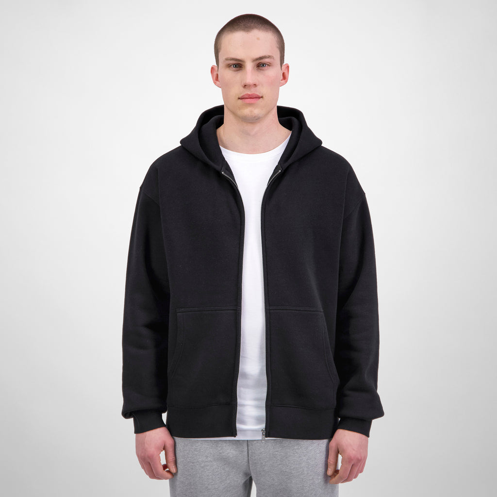 Black Mens Everyday Zip Hoodie