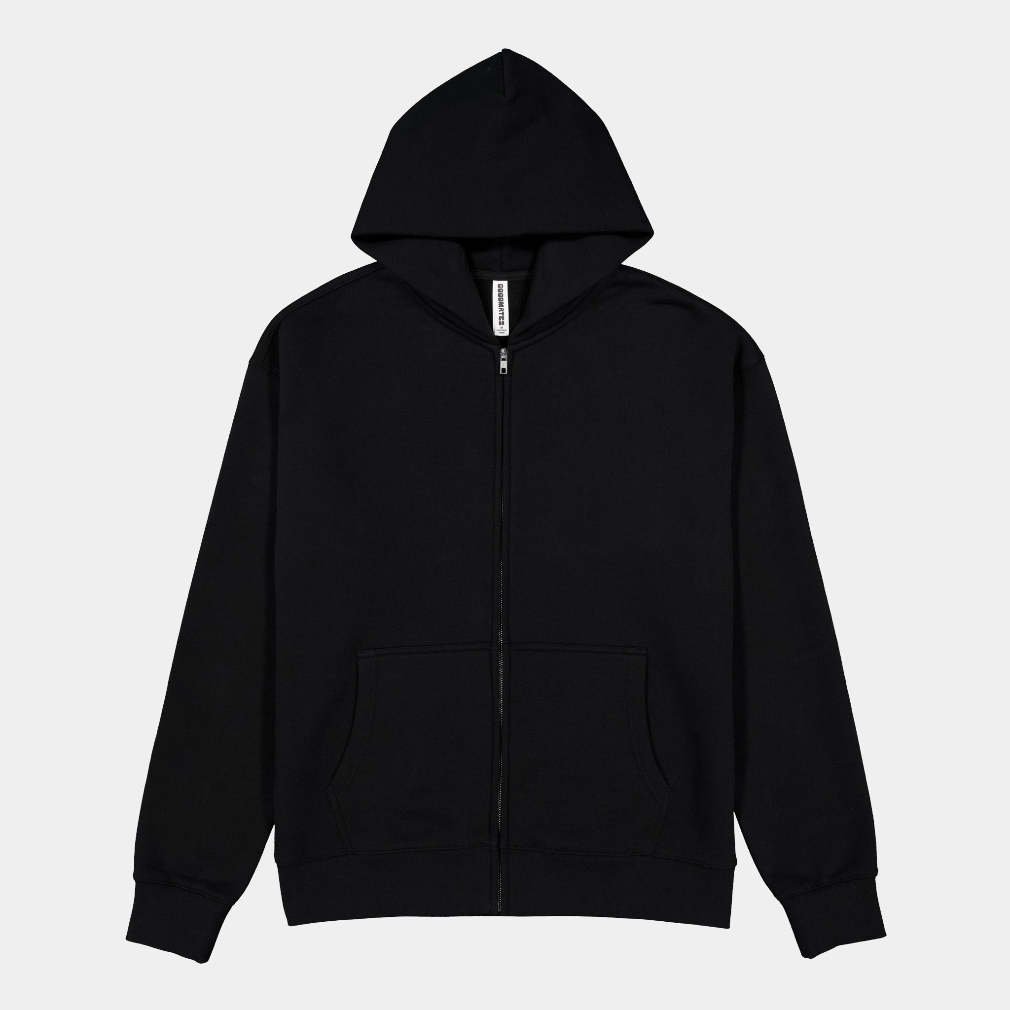 Black Mens Everyday Zip Hoodie