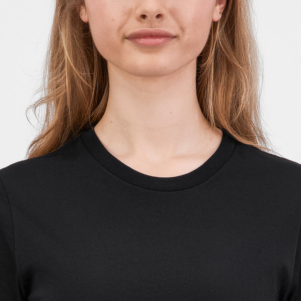 Black Womens Basis Short Sleeve Tee