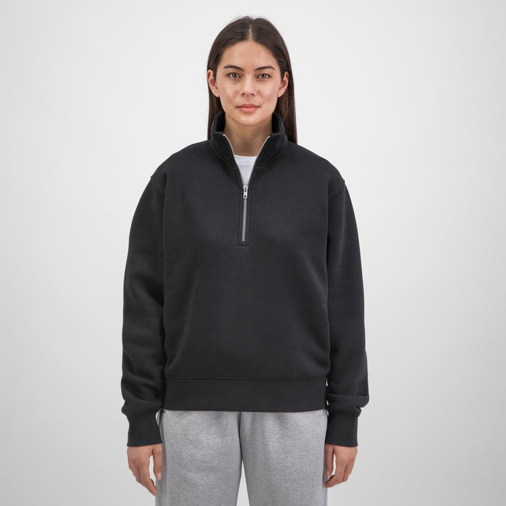 Black Womens Everyday 1/4 Zip