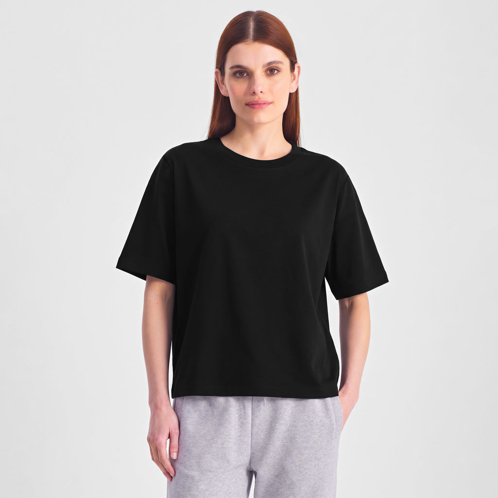 Black Everyday Womens Box Tee