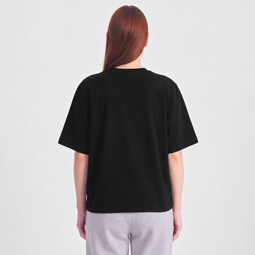 Black Everyday Womens Box Tee