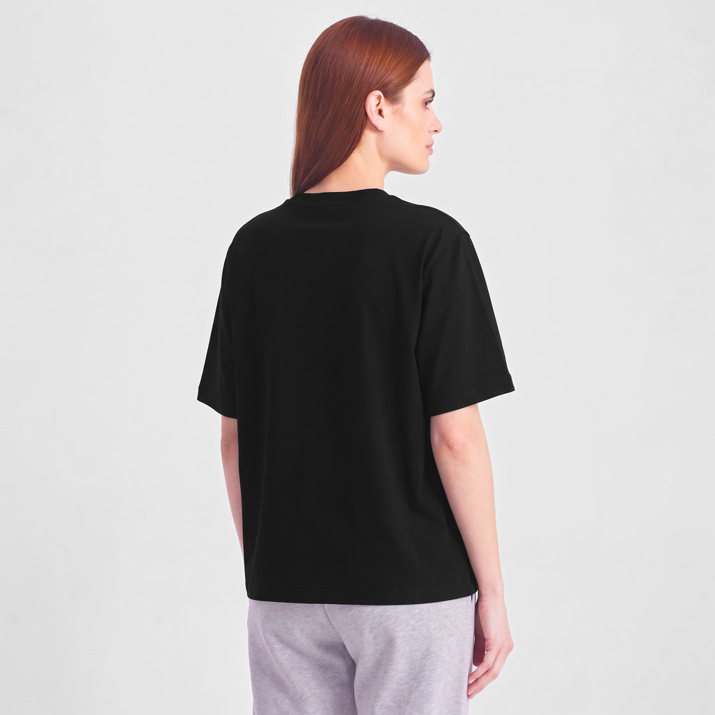 Black Everyday Womens Box Tee