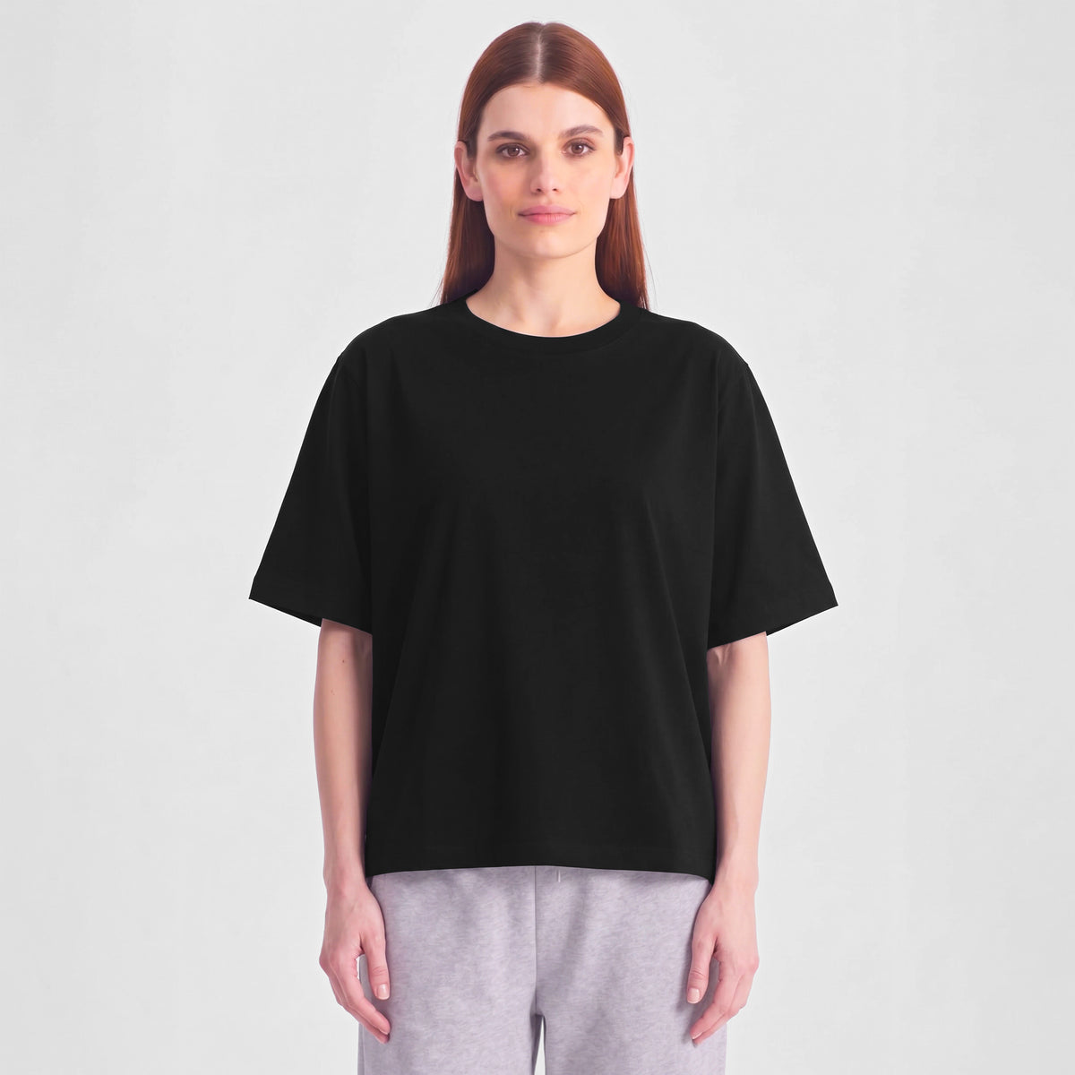 Black Everyday Womens Box Tee
