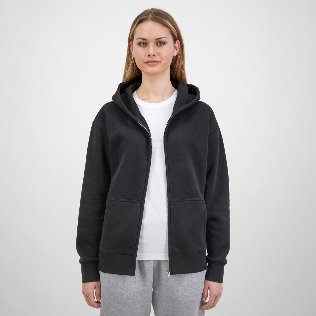 Black Womens Everyday Zip Hoodie