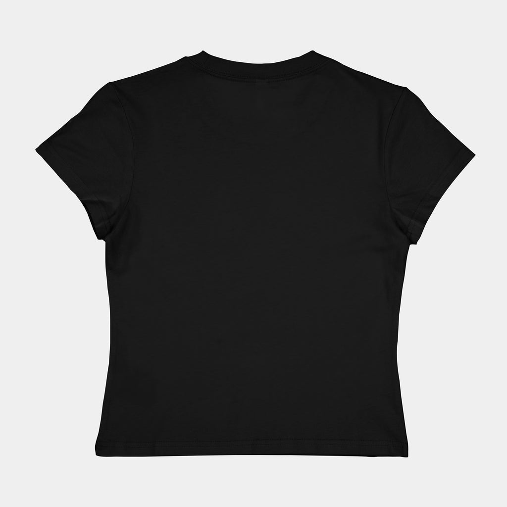 Black Womens Baby Tee